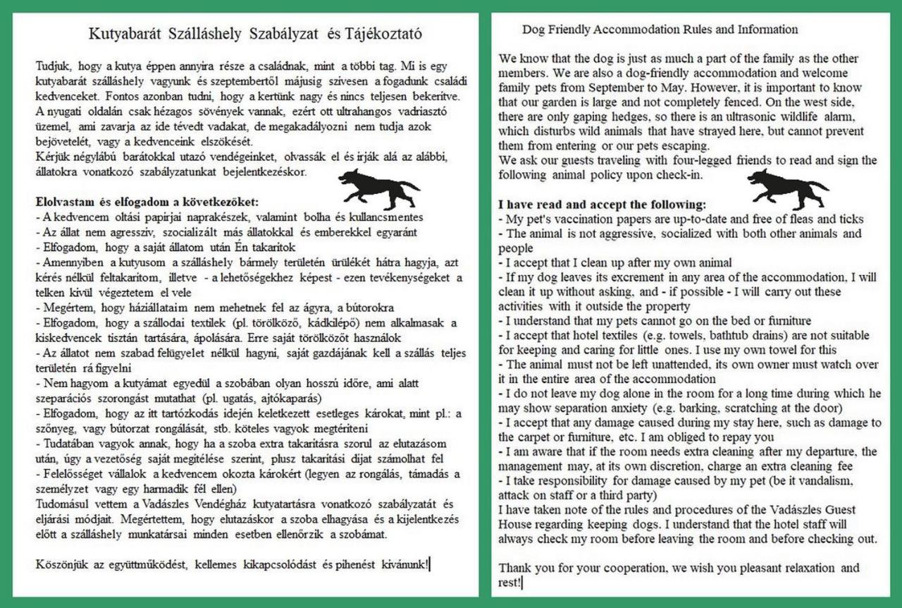 Vadaszles Vendeghaz Bukkszentmarton 外观 照片